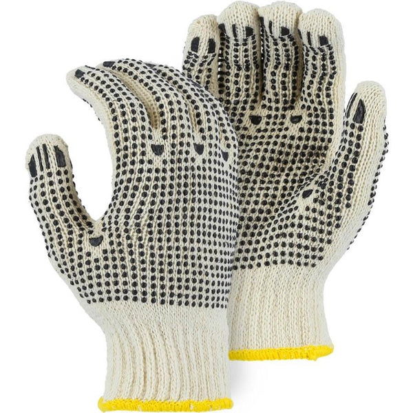Cotton Lined PVC Dotted Hand Gloves for Factory Price - China