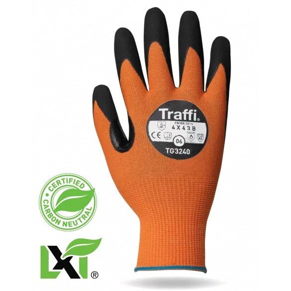3 Pairs Nitrile Rubber Coated Work Gloves, Oil/Greasy Resistance Palm, And  Good Dexterity,Quality Liner,Mechanic Work Safety