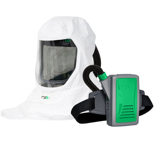 T-Link Respirator Hood - PAPR or Supplied Air, Helmet or Bump Cap,  Lightweight Tyvek, NIOSH Certified Protection for Paint/Powder Coat  Manufacturing
