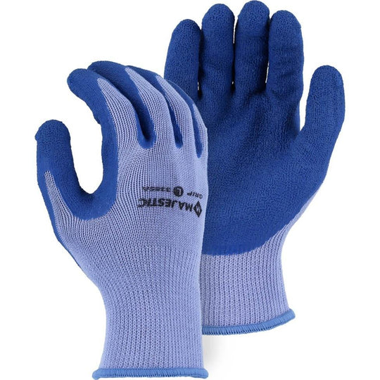 Crinkle Latex Palm Dip Cotton Blend Glove (PK 12 Pairs) - Majestic