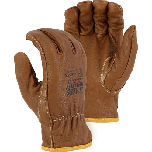 Majestic 1555WRK Cut-Less Goatskin Oil & Water Resistant Gloves - Cut Level A4 Medium