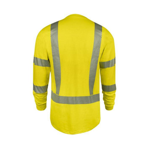 Hi-Vis Long Sleeve T-Shirt - Fire (FR) & Arc Flash Resistant – X1 Safety