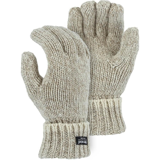Wool Glove - Single-Ply, Winter Lined, Full Fingers (12 Pairs)